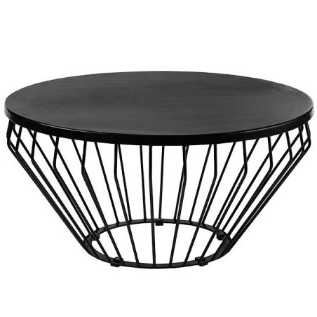 Metal wire black powder coated coffee table