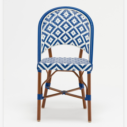 Outdoor french bistro rattan dining chair