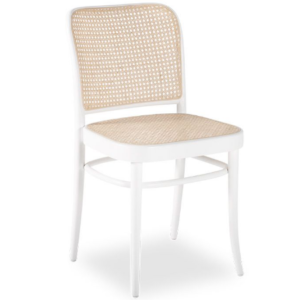 Modern design Wooden Cane Chair in White for wholesale