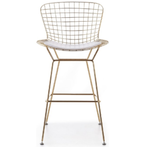 Metal Arrow Wire Bar Stool – Gold electroplated