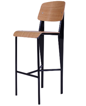 Replica Jean Prouve Standard bar stool(Plywood)