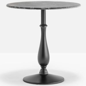 Black Round Marble Top Dining Table
