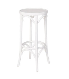 Bentwood thonet stool in white