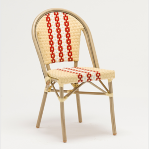 French style Wicker rattan cafe chair
