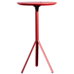 MDF top metal base red bar table