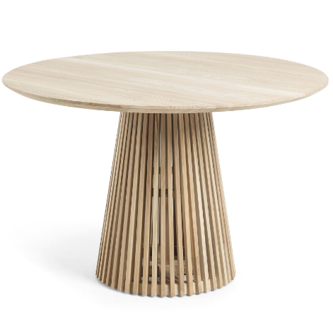 Teak wood round dining table