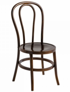 Bentwood walnut stackable thonet cafe chair