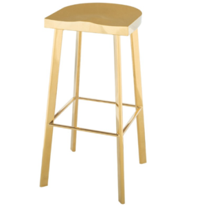 Polish gold stainless steel bar stool
