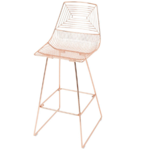 Classic design Copper Wire Bar Chair