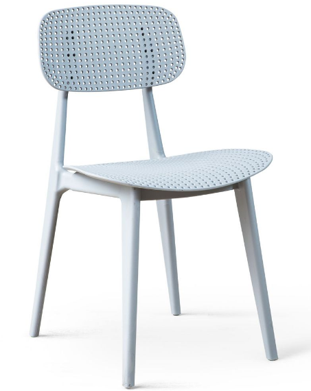Gray stackable PP chair for wholesale