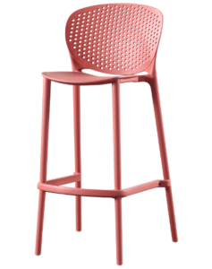 Wholesale Eco-friendly pink stackable barstool chair