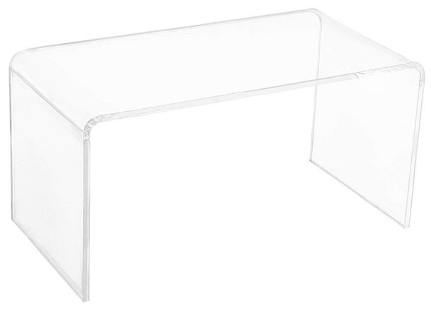 Clear Acrylic bent coffee table for wholesale