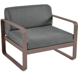 Outdoor sofa aluminnum frame upholstered lounge sofa