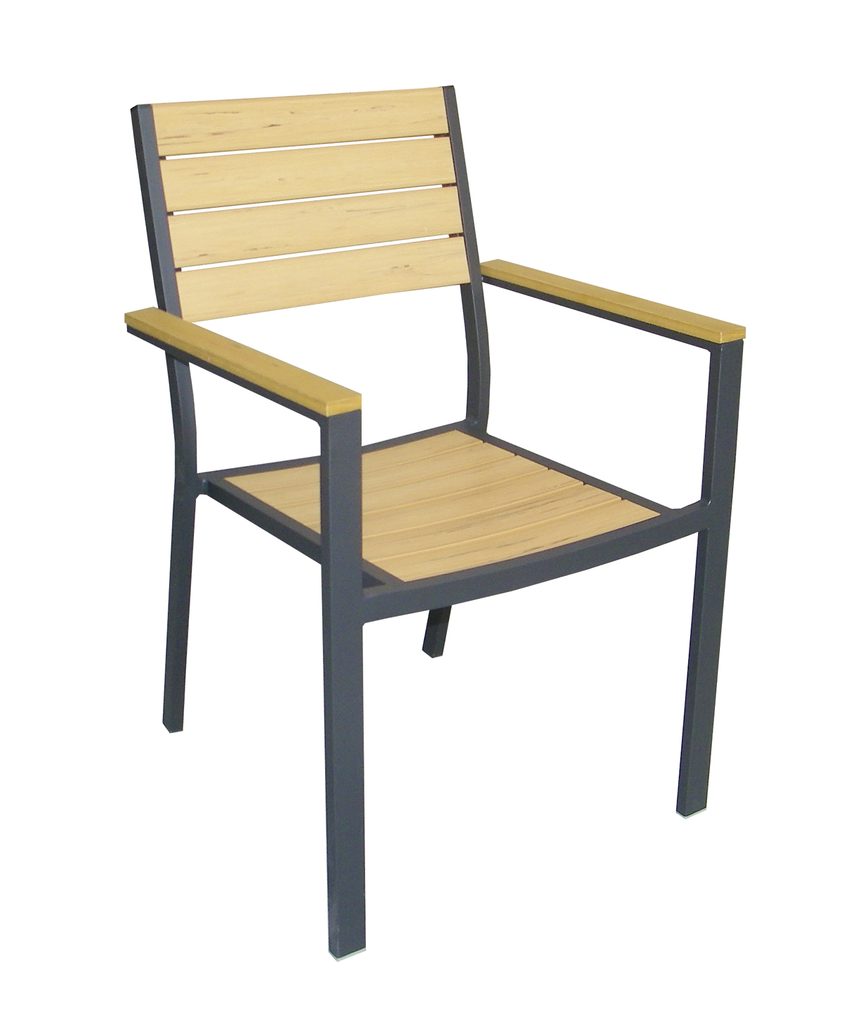 Aluminum frame plastic wood outdoor chair