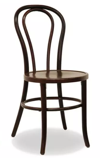 Bentwood walnut stackable thonet dining chair