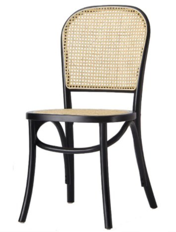 Beech wood cane dining chair for wholesale