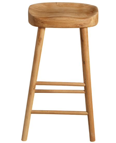 Restaurant furniture natural wooden bar stool