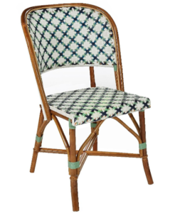 Outdoor French Bistro Bamboo Finish Restaurant Chair