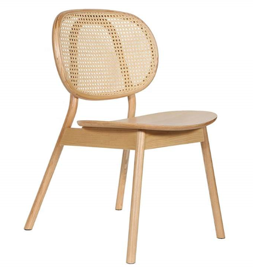 Wholesale furniture natural ash wood frame cane chair