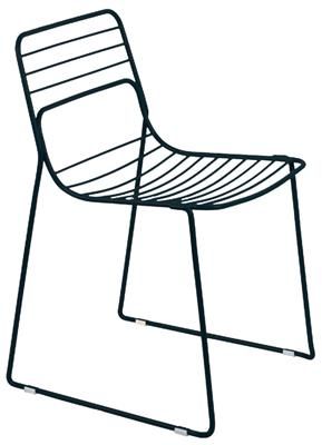 Commercial furniture black metal wire chair