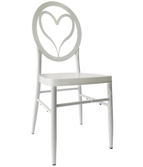 New design white aluminum wedding rental chair