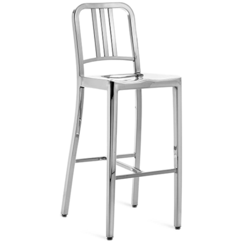 Wood grain metal frame velvet Bar stool for wholesale