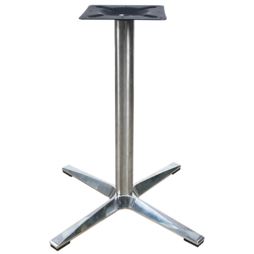Hospitality restaurant furniture gold stainless steel round restaurant dining table base