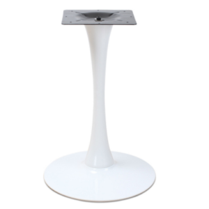 Restaurant furniture white metal round dining table base