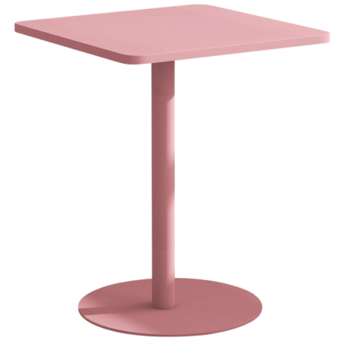 Outdoor furniture pink powder coated aluminum side table