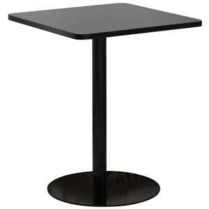 Hospitaliry furniture outdoor cafe table black metal square bistro dining table