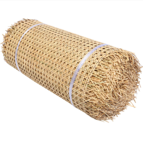 High quality Natural Mesh Rattan Cane Webbing Roll Woven Bleached Webbing Cane Roll