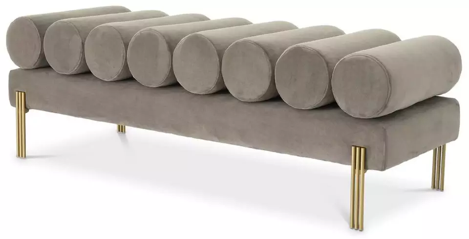Sectional lounge sofa curved velvet gold base booth seating