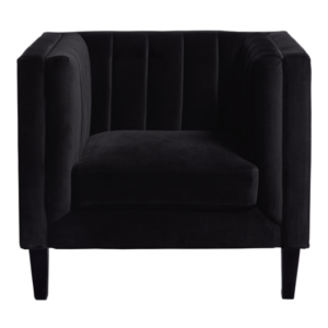 Modern design high quality wooden legs black velvet armchair velvet wedding couch sofa