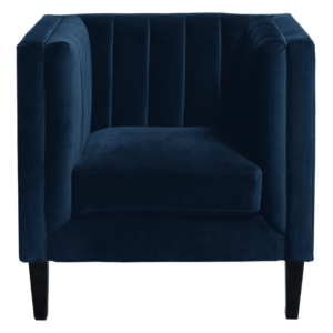 Wedding event furniture high quality wooden legs navy blue velvet armchair navy blue velvet wedding couch sofa