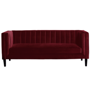 Commercial furniture high quality wooden legs ruby red velvet 3 seater sofa ruby red velvet wedding couch sofa