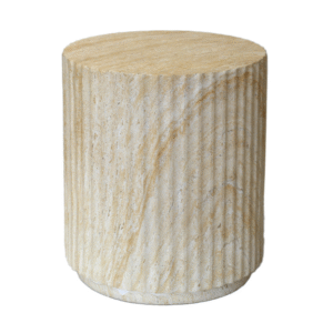 Modern style Imitated Roman columns  round side table Magnesium Oxide outdoor coffee table