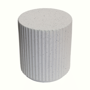 Modern style Imitated Roman columns  round side table Magnesium Oxide Roman columns design outdoor coffee table