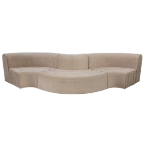 Foshan manufacturer event  furniture black metal steel base beige velvet  modular lounge sofa velvet event sofa