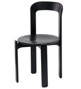 Hospitality furniture stackable black lacquer wooden cafe chair timber solid wood cafe dining chair