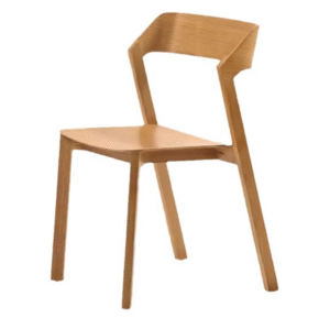 Stackable restaurant dining chair modern design ash wood dining chair for restaurant