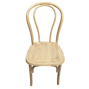 Event rental furniture wood look resin PP thonet dining chair stackable plastic chair in natural wood color