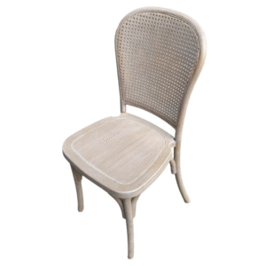 Event rental furniture wood look resin dining chair stackable plastic chair in whitewash wood finish