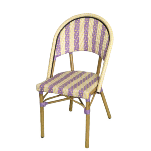 Outdoor rattan bistro Stacking chair Patio Garden Bistro rattan restaurant dining Chair