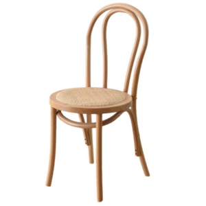 Antique Solid Wood Dining Chairs Cafe Restaurant Furniture  Natural  wooden frame rattan seat thonet Chairs