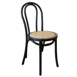 Retro style Solid Wood Dining Chairs Cafe Restaurant Furniture black  wooden frame rattan seat thonet Chairs