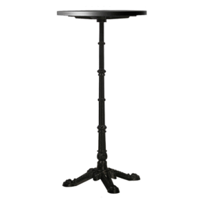 Commercial furniture retro industrial style   steel top black cast iron base high bar table