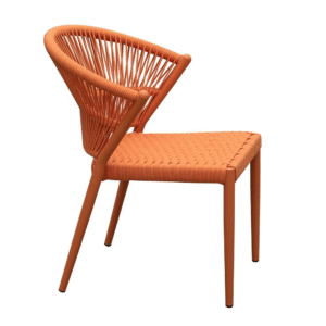 Outdoor furniture aluminum frame rope Weaving Dining Chair Outdoor Rope Furniture Patio Chair