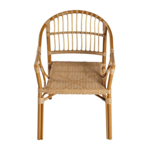 Patio Restaurant Wicker Armchairs Furniture Outdoor Bistro Rattan Aluminum Dining Chairs