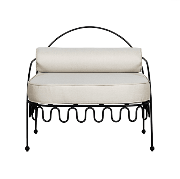 Gold plated navy blue velvet upholstered 2 seater sofa