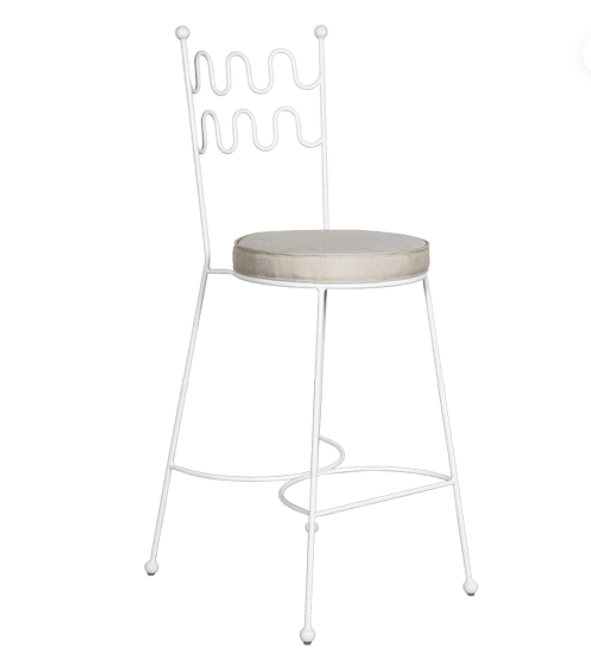 Metal Arrow Wire Bar Stool – Gold electroplated